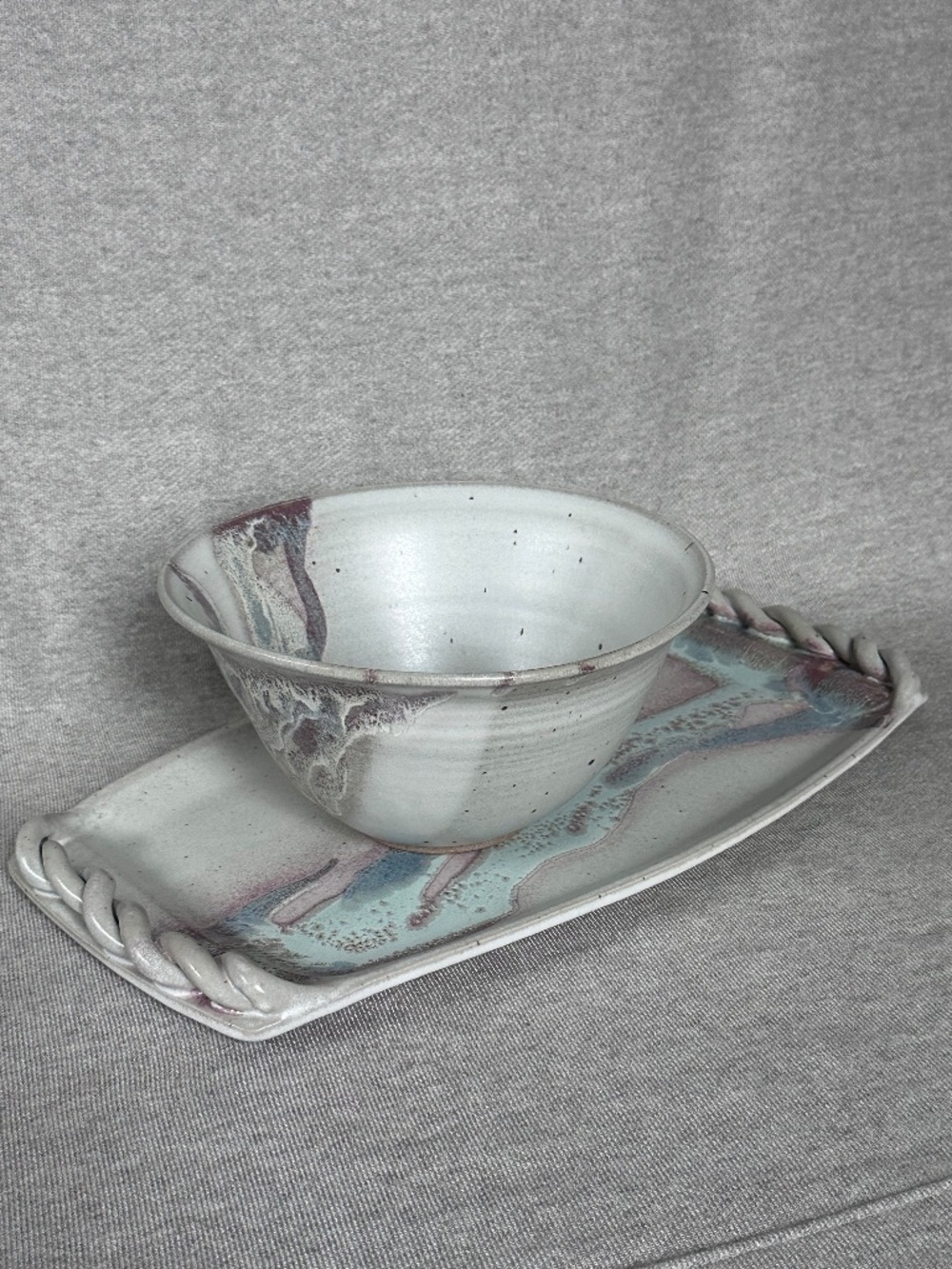Santa Fe Ceramic Handmade Platter & Bowl
